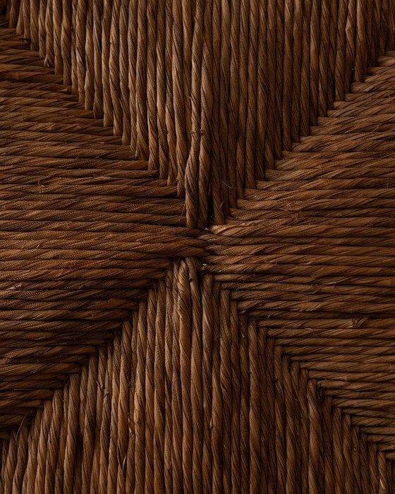 Image 1 of Chaise vintage à bobines avec assise en jonc