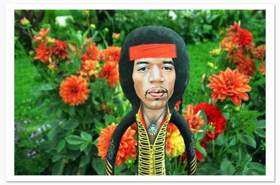 Image 1 of Jimi Hendrix kunstpop cadeau | Muziekkamerdecoratie | Verzamelbaar rockicoon | Woondecoratie voor volwassen fans