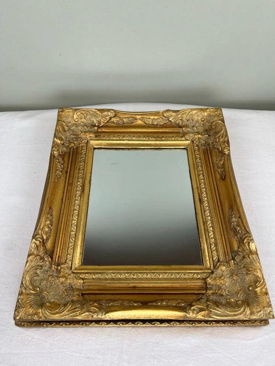 Antiker vergoldeter Spiegel Napoleon III – spätes 19. Jahrhundert – Wood, Rococo (photo 21 of 21)