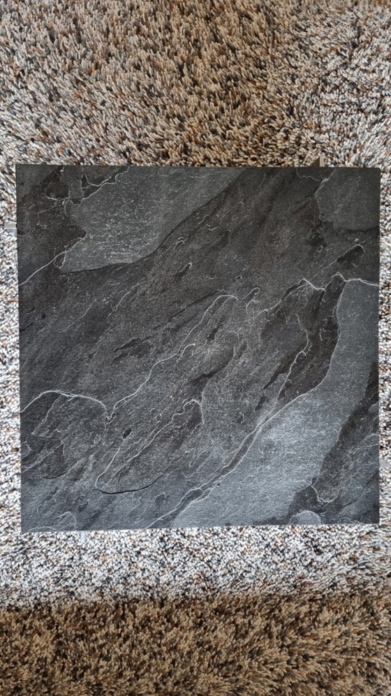 Image 1 of PK61 Slate Coffee Table designed by Poul Kjaerholm, made by E. Kold Christensen