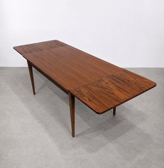 Scandinavian Extendable Teak Dining Table, Circa 1960 – Wood (photo 6 of 9)