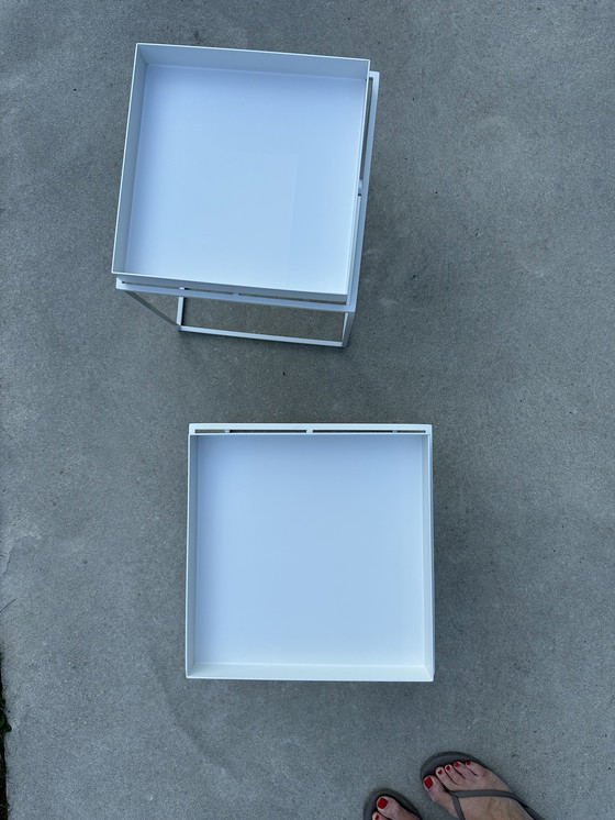 Image 1 of Hay Tray Beistelltische, weiß, 2er-Set