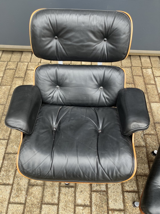 Image 1 of Sillón Eames de Herman Miller by Vitra con otomana. ¡De 1983 con factura! Rio Palissander