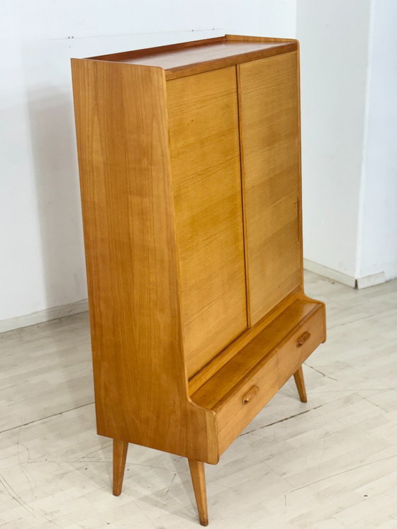 Mobile vintage | Credenza alta | Scaffalatura di metà secolo | Mobile per soggiorno – Vetrine, Wood (photo 8 of 13)