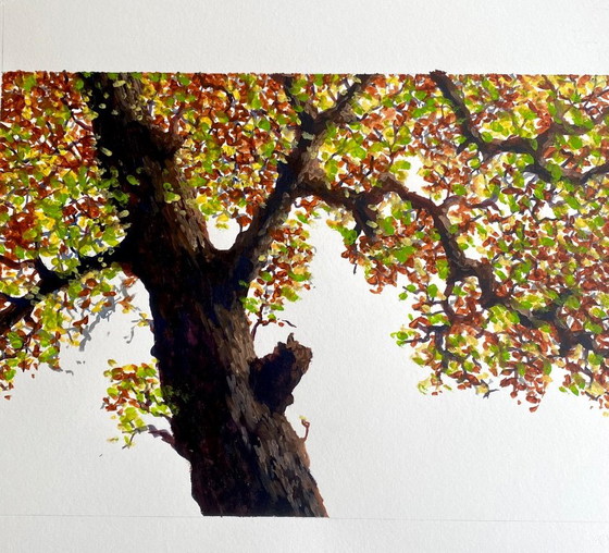 Green Fighting Brown – Schilderijen & Tekeningen, Paper (photo 2 of 7)