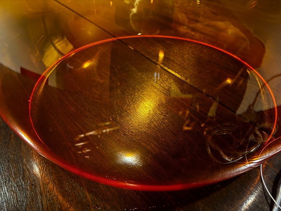 Image 1 of Juego de 7 lámparas colgantes Kartell FL/Y – naranja transparente – clásicos del diseño en perfecto estado