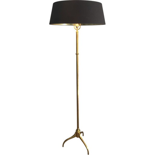 Vintage messing vloerlamp, 1960