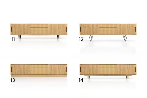 Buffet D-S02 portes coulissantes et 3 tiroirs 240