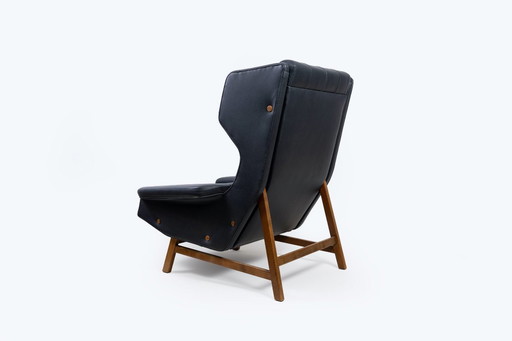 Poltrona Wingback 877 di Gianfranco Frattini per Cassina, 1959