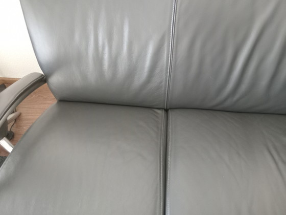 Molinari 3 Zit Antraciet Grijs – Banken, Leather, Metal (photo 4 of 6)