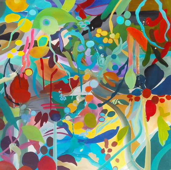 Acrylbild 100x100cm – Kunst, Leinwand (photo 12 of 13)