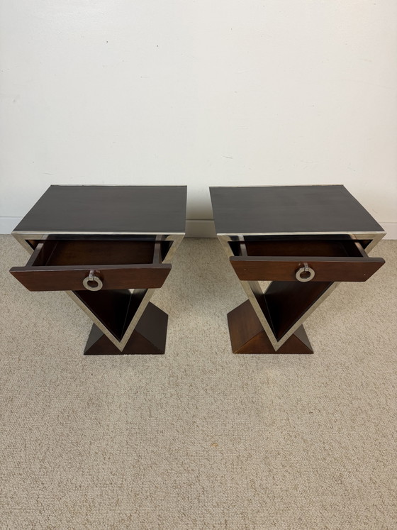 Image 1 of Art Deco "Louvre" bedside tables – Maison Saulaie