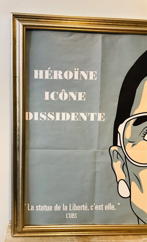 Image 1 of Affiche cinéma encadrée Ruth Bader Ginsburg 2018