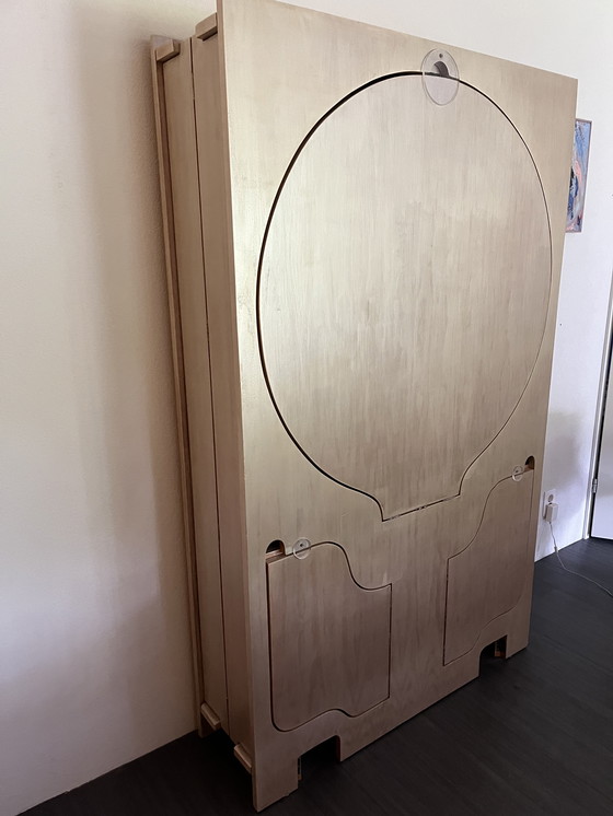 Image 1 of Cabinet and dining table made of thick plywood