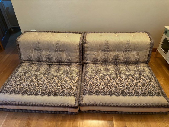 Roche Bobois - Jean Paul Gaultier Mah Jong Sofa (2 Module) – Modulare Sofas, Textile (photo 8 of 9)