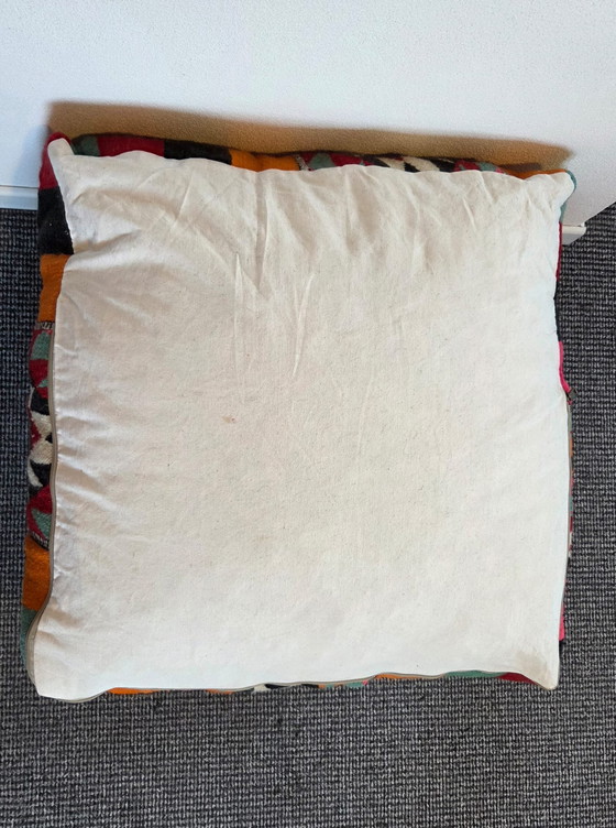 Image 1 of Pouf colorato, cuscino di seduta vintage giocoso