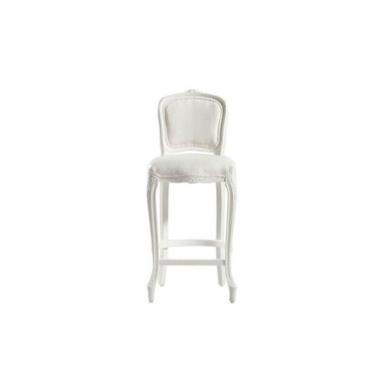 Image 1 of Vintage Louis bar stool for Sixinch in white polyurethane and steel