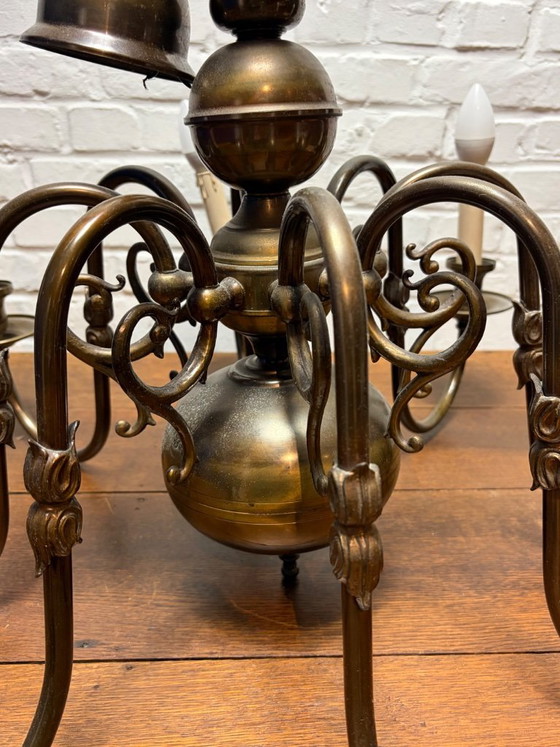 Image 1 of Lustre classique flamand/hollandais en laiton