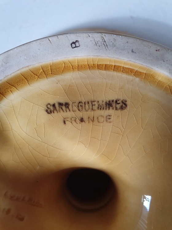 Image 1 of Hermoso frutero antiguo de mayólica/barbotina de Sarreguemines