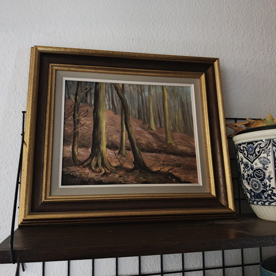 Image 1 of Daniele Pierot (1896–1981) | Nella foresta di Soignes | Pittura della foresta di Sonia