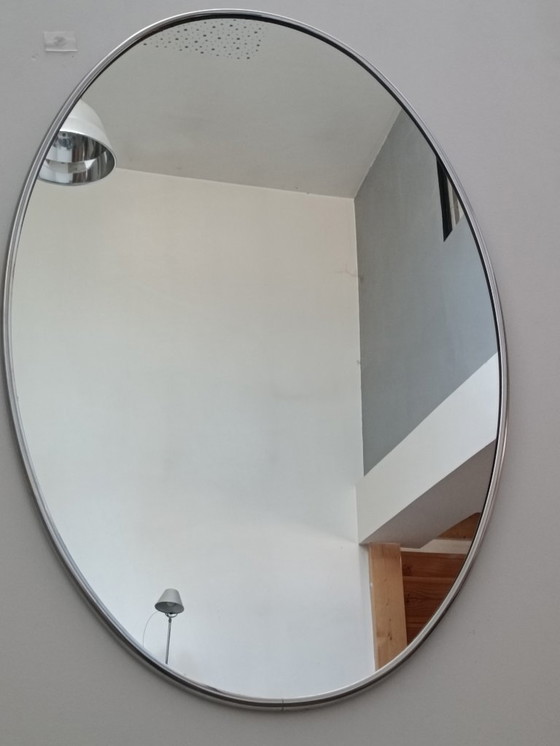 Image 1 of Large oval mirror, Italy, 1970s