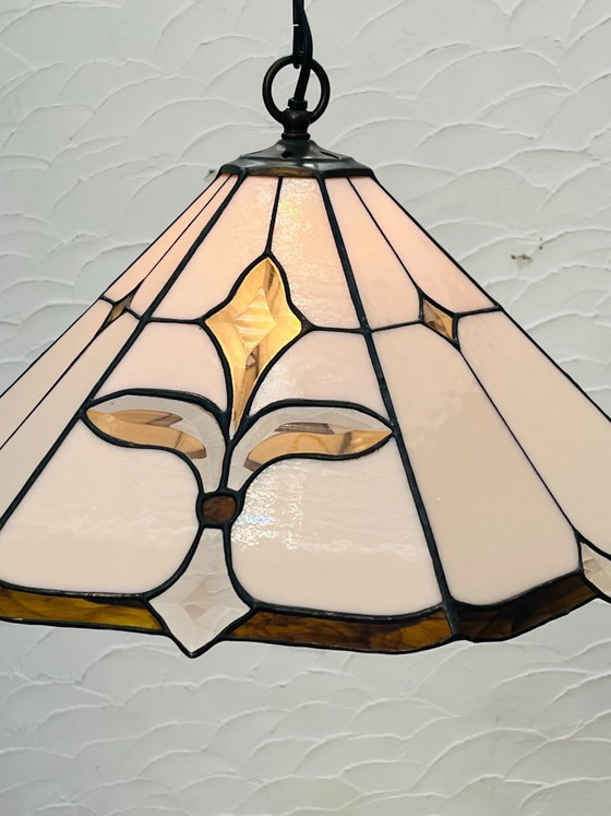 Lampada a sospensione Tiffany Fleur de Lys Art Deco – Lampade a sospensione, Glass (photo 2 of 17)