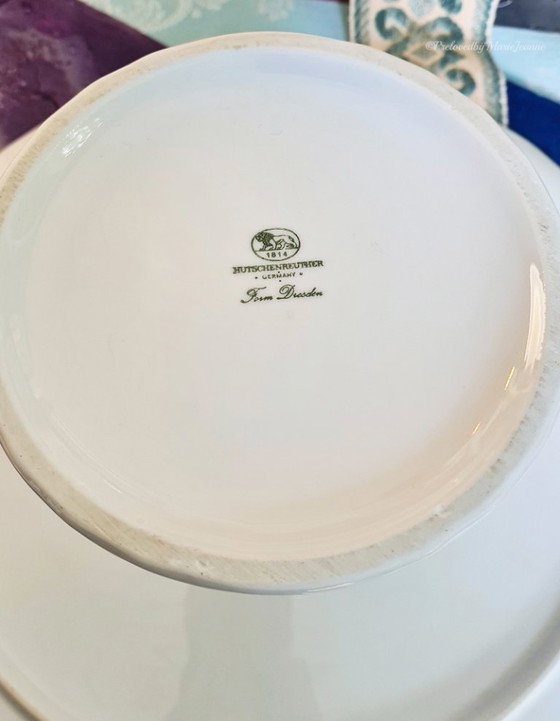 Image 1 of 1 plat en porcelaine Hutschenreuther sur pied, pour gâteau ou pâtisserie