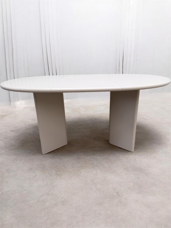 Image 1 of Arco round extendable dining table color Dune