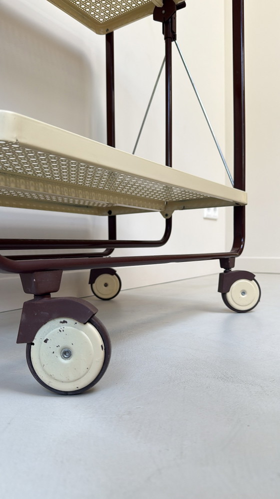 Image 1 of Carrello vintage in metallo con ruote in plastica di FRZ metallwarenfabrik
