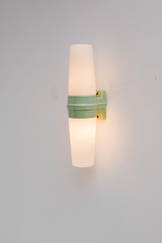 Vintage porseleinen badkamerlamp van Sigvard Bernadotte voor Ifö 1960 – Wandlampen, Porcelain, Scandinavian (photo 12 of 12)
