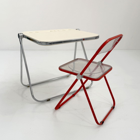 Image 1 of Beige Platone Folding Desk by Giancarlo Piretti for Anonima Castelli, 1970s
