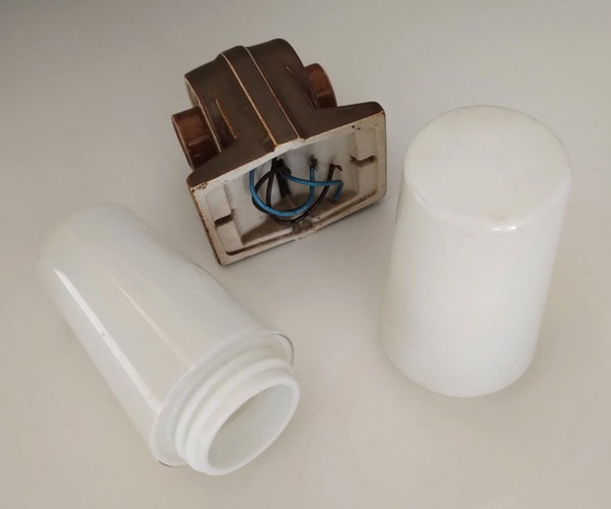 Image 1 of Wandleuchte, Keramik und Opalglas, Doppelversion