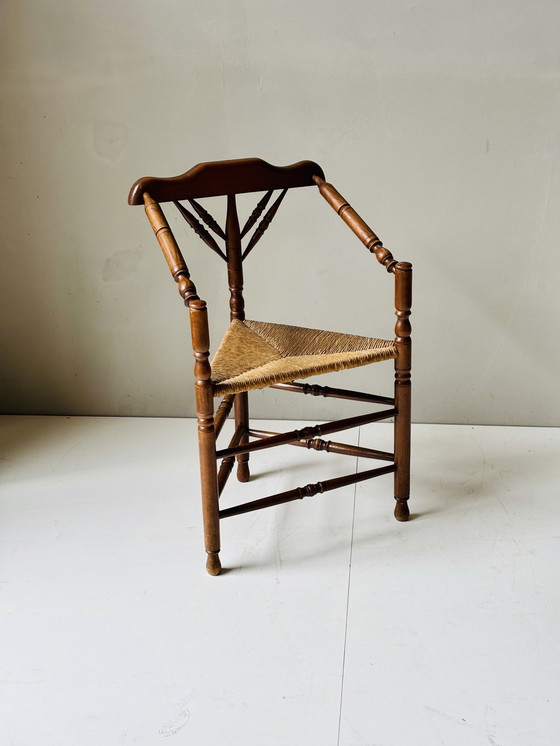 Image 1 of antieke Hollandse hoekstoelen, jaren 20