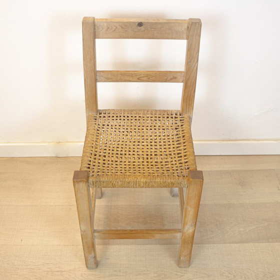 Image 1 of Woven Seat Ibiza Style Chair, Spain, 1970s