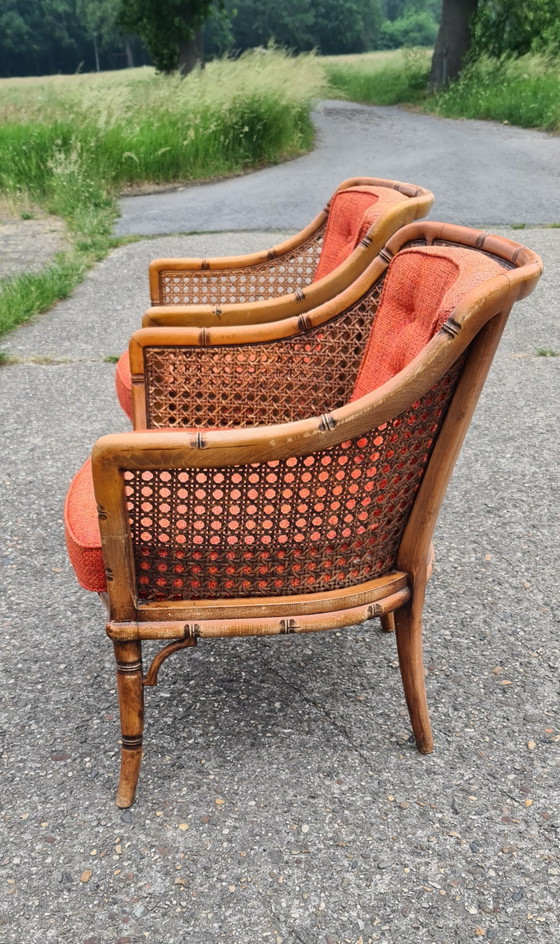 Image 1 of Deux fauteuils Giorgetti vintage des années 1980