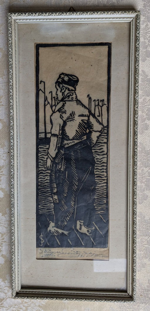 Gravure sur bois "Skipper"