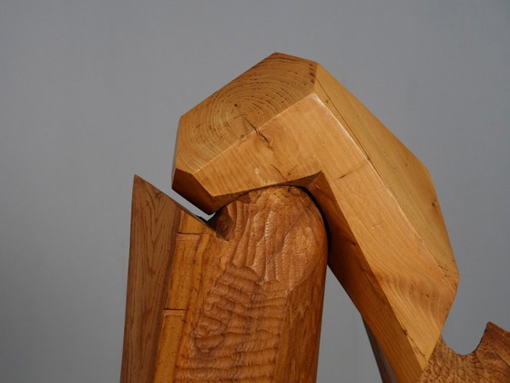 Escultura monumental “Herbalans” de Joop van Bergen, Países Bajos, década de 1980. – Wood (photo 7 of 10)
