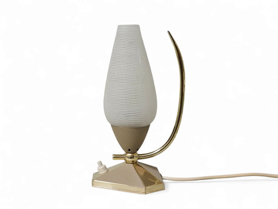 Very rare bedside lamp / Table lamps, 1950s – Metal, Brass (photo 2 of 8)