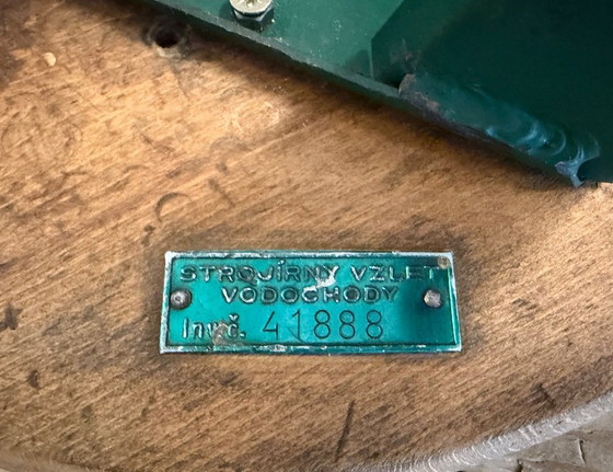 Image 1 of Sgabello da officina industriale verde, anni '60