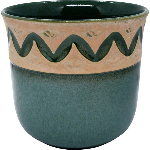Pot en céramique rustique vintage de Scheurich Keramik, Allemagne, années 1980
