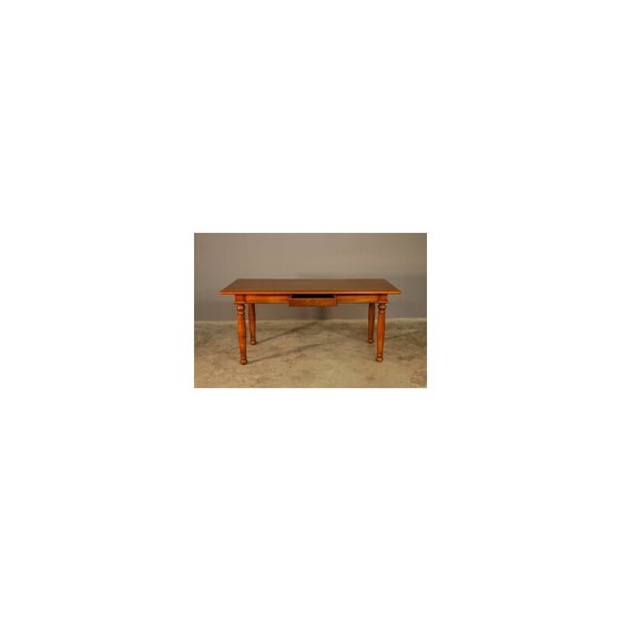 Image 1 of Vintage cherry wood dining set, 1980s