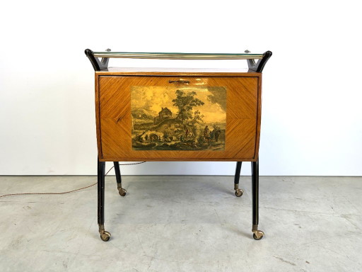Mid century italian bar cabinet, 1960s