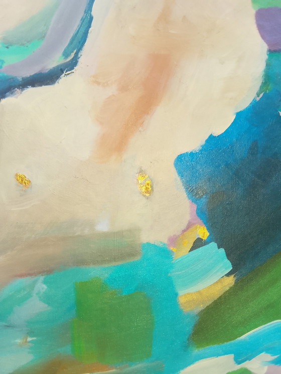 Acrylic Painting #wallalm 80x100cm – Art, Gold, Canvas (photo 10 of 15)