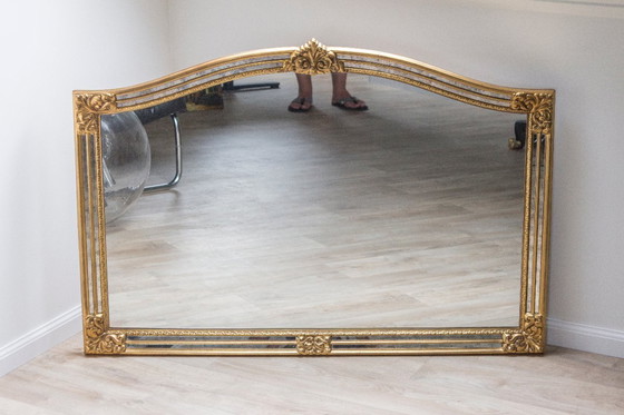 Image 1 of Specchio vintage DeKnudt "Legend" - Stile Hollywood Regency / Barocco - 129x89 cm