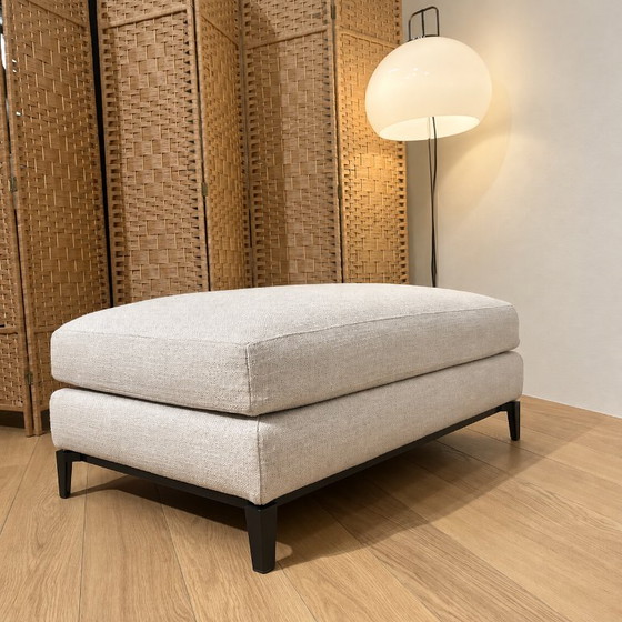 Sgabello Minotti Andersen in ottime condizioni, Poggiapiedi e pouf, Altro, Tessile, Beige, Modern (foto 3 di 7)