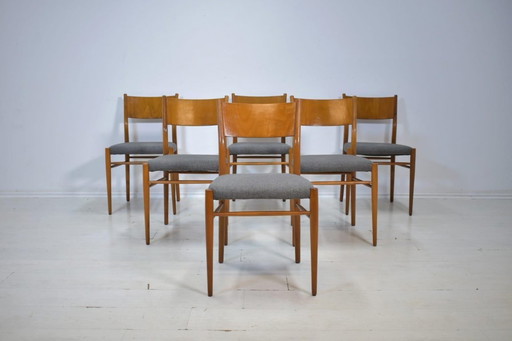 Set of 6 Dining Chairs by Lübke