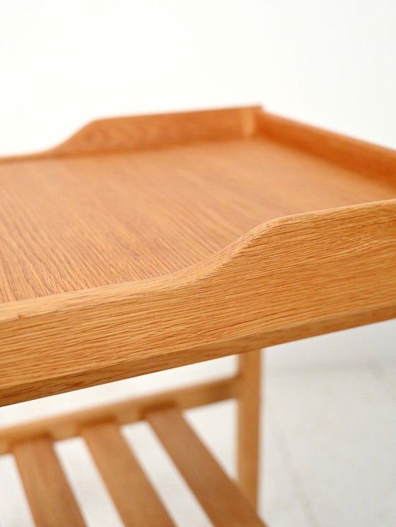 Image 1 of 1960s Scandinavian vintage oak bedside table