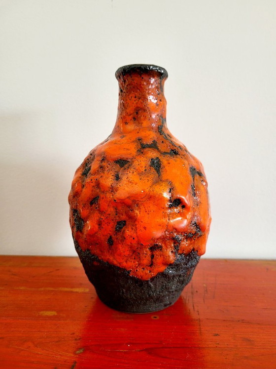 Image 1 of Rare Vintage Marei 4100 Vase – Fat Lava – 1970s – Brutalist