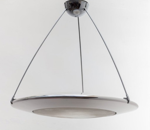 Arteluce Atomic Space Chrome Disk Lamp Mira 'C' by Ezio Didone