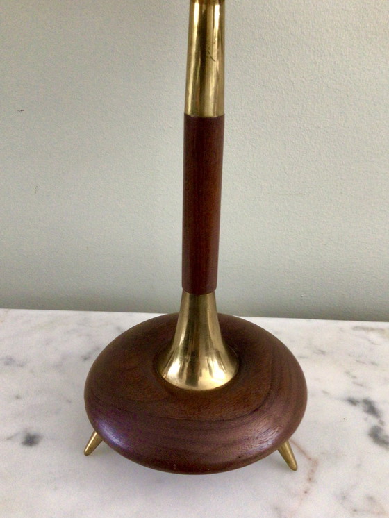 Image 1 of Lámpara de sobremesa Mid Century Teka y latón